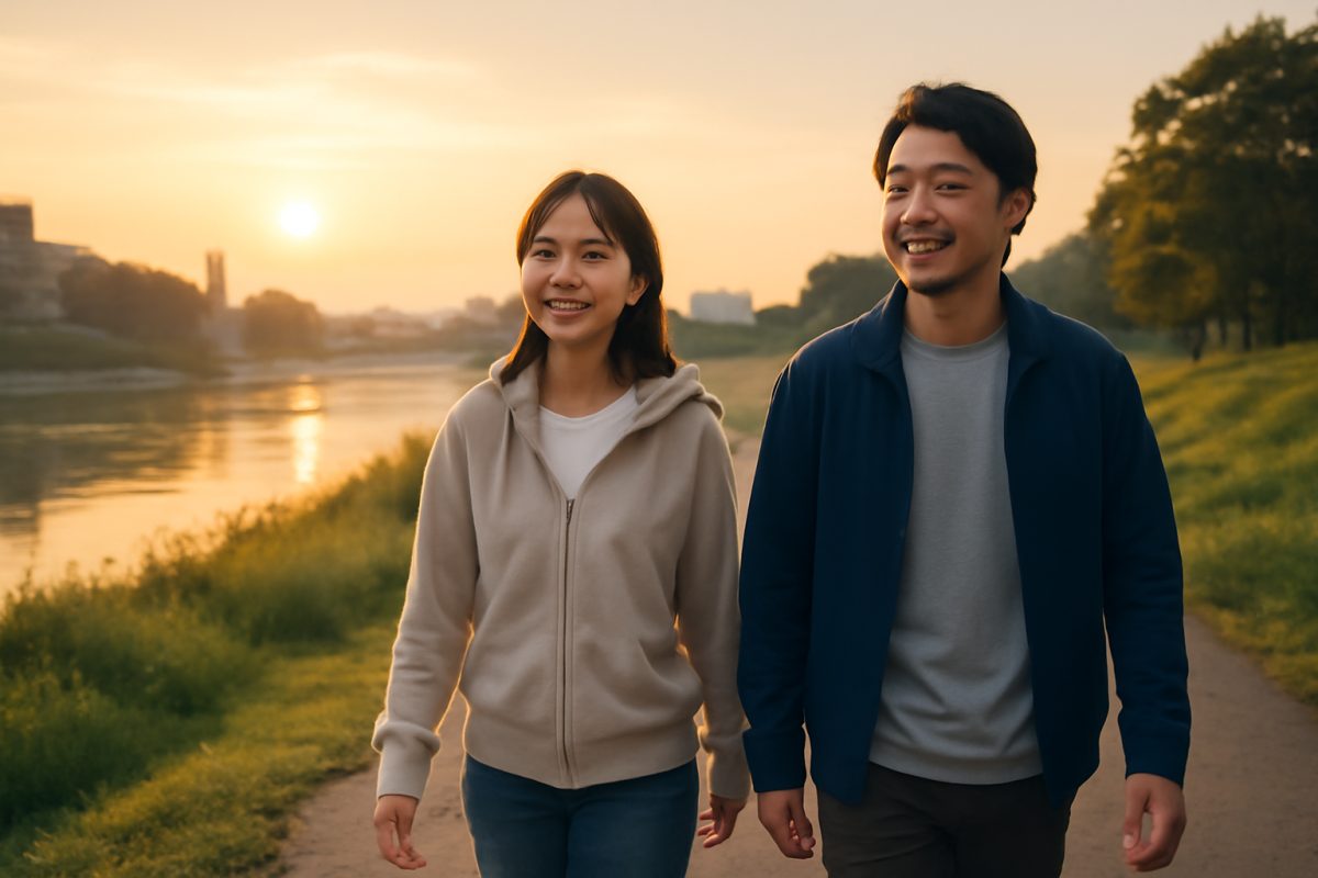 週末の「朝さんぽデート」で家族や友人と楽しく続ける習慣づくり