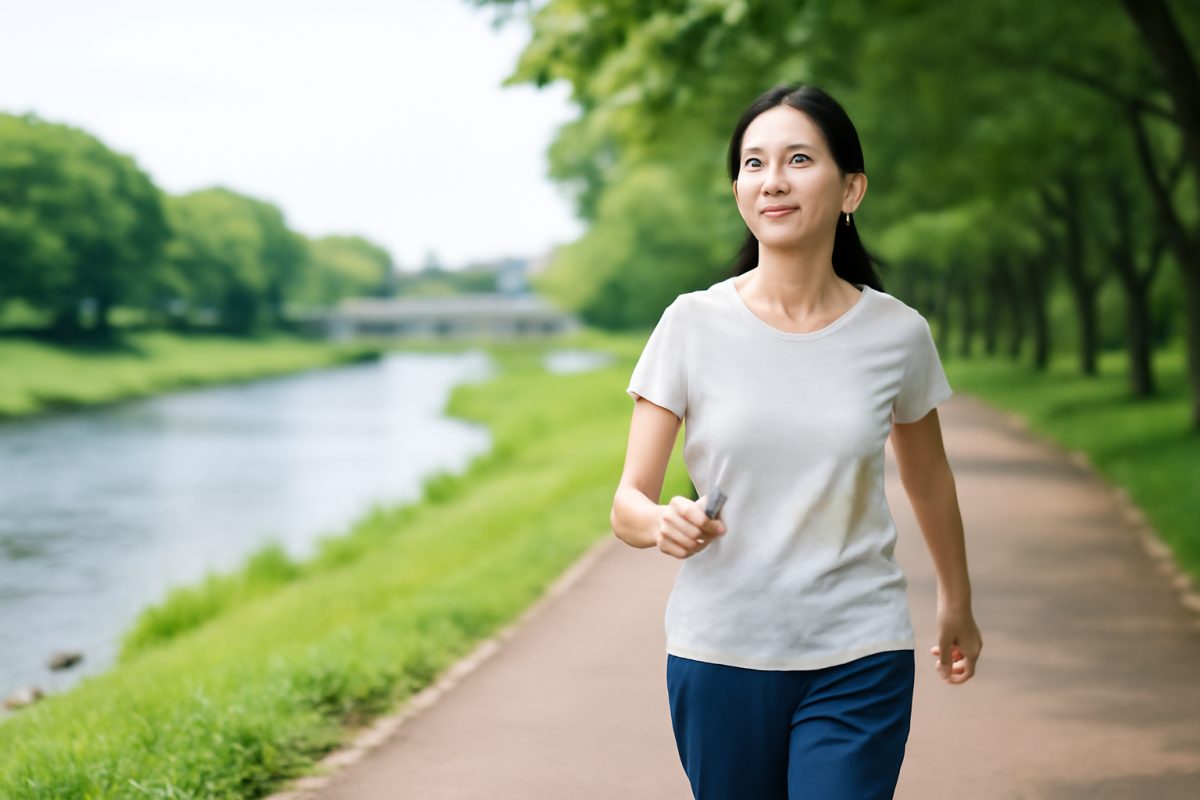 公園の周回コースを使いこなす。一周何分かを知ると歩きが変わる