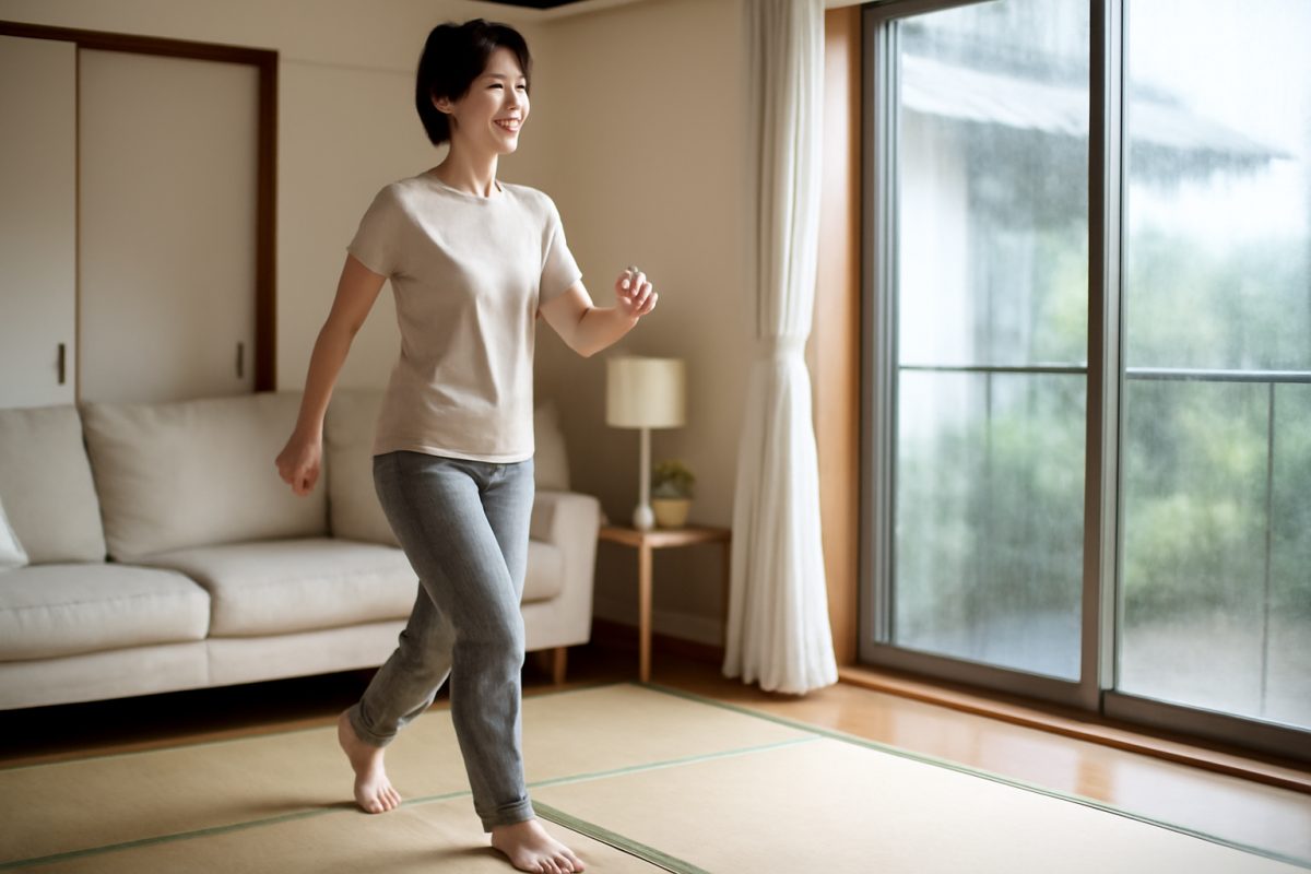 畳一畳でできる！狭い部屋でも歩数を稼ぐ室内移動ウォーキング