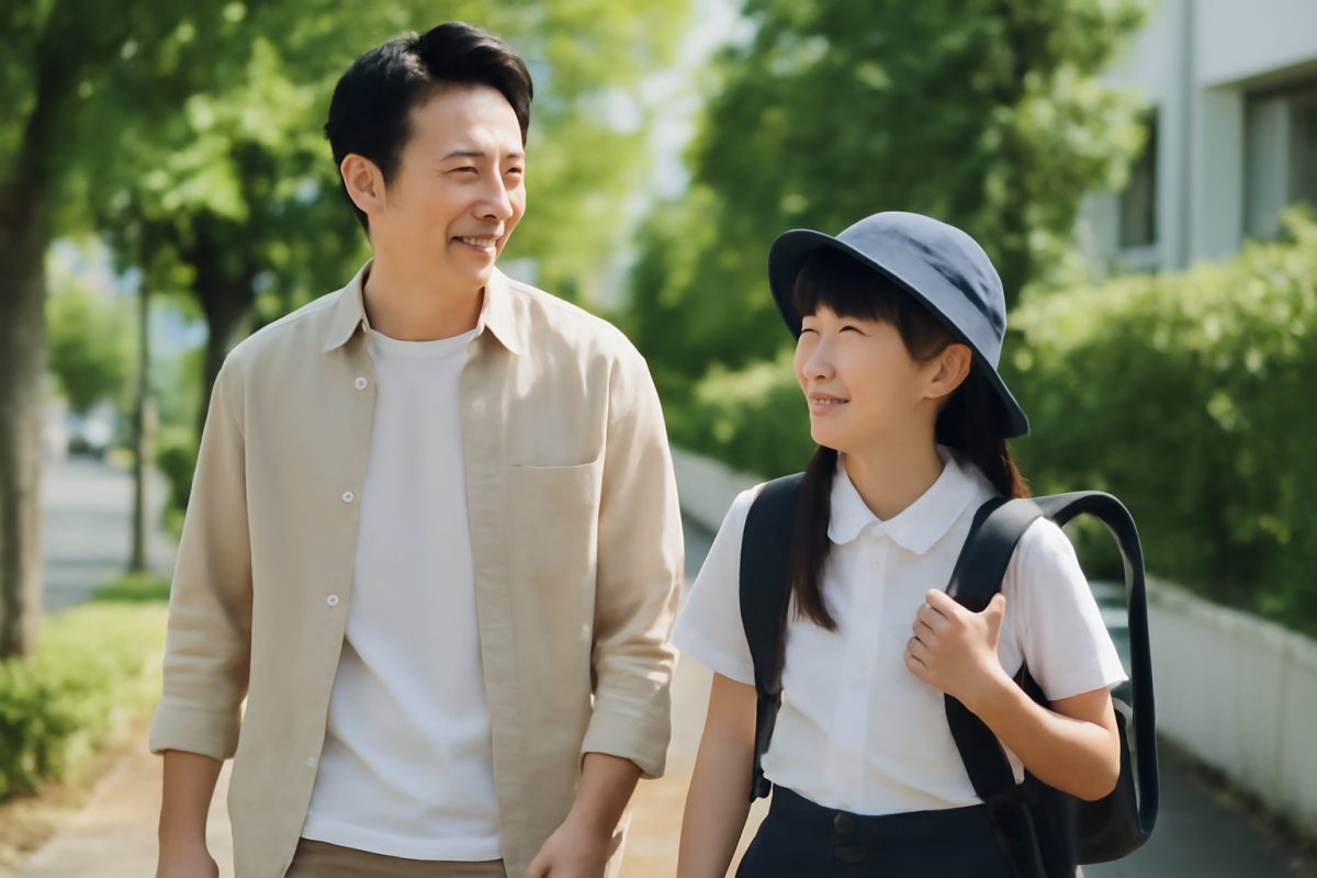 通学路を「親子の歩く時間」に。送り迎えで一緒に体力をつける習慣